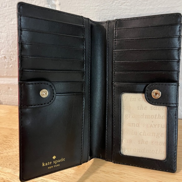 Kate Spade Wallet - Striped Raspberry - Picture 4 of 4